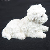 Maltese Puppy Dog - Collectible Figurine Miniature 4.5"L New in box