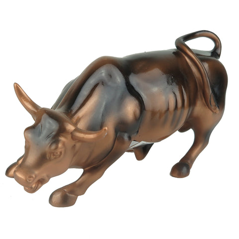 Official Bronze Wall Street Bull Stock Market NYC Figurine Statue New