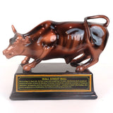 Official Bronze Wall Street Bull Stock Market NYC Figurine Statue New