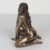 Nude Female Bronze Figurine Miniature Statue Sculpture #293 5"H New